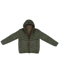 Thermal Jacket, reversible,  quilted, OD green/brown