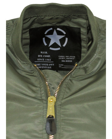 US Airforce Jacket, MA1, OD green