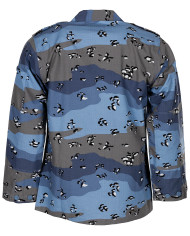 US BDU Field Jacket, Rip Stop, chocolate chip blue camo