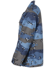 US BDU Field Jacket, Rip Stop, chocolate chip blue camo