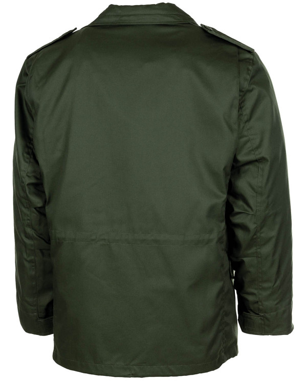 US Field Jacket M65, OD green, with detach. quilted lining