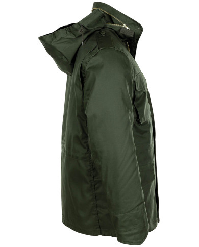 US Field Jacket M65, OD green, with detach. quilted lining
