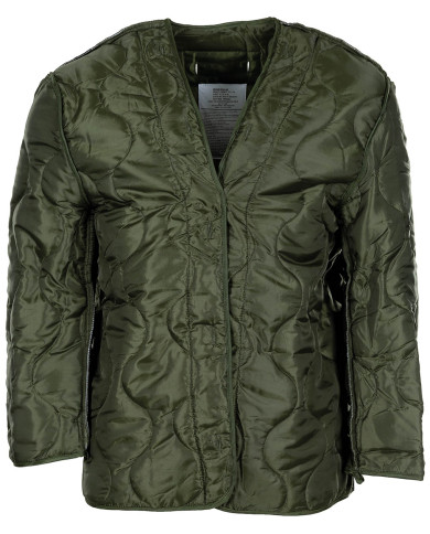 US Field Jacket M65, OD green, with detach. quilted lining