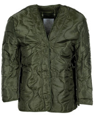 US Field Jacket M65, OD green, with detach. quilted lining