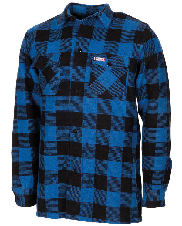 Shirt, lumberjack, blue-black, chequered