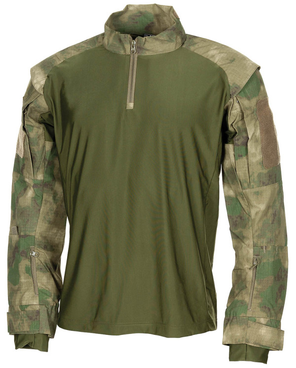 US Tactical Shirt, long-sleeved, HDT-camo FG