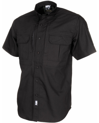 Shirt,"Attack", short-sleeved, black, Teflon, Rip Stop