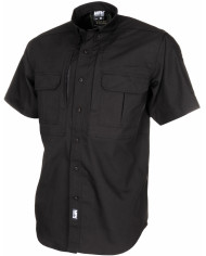 Shirt,"Attack", short-sleeved, black, Teflon, Rip Stop