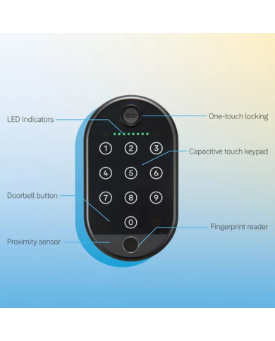 Yale Keypad 2 Fingerprint – PIN tastatūra ar pirkstu nospiedumu lasītāju
