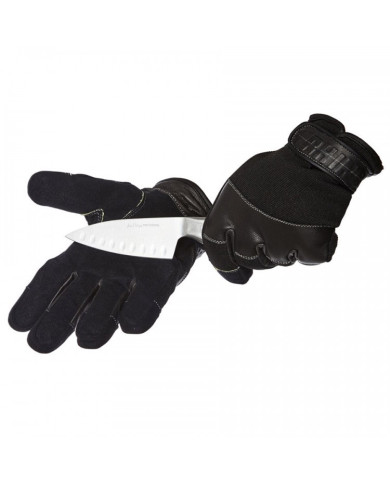 "Rhino Duty" cimdi bez pirkstu kauliņu aizsardzības - pretgriezuma aizsardzība L5