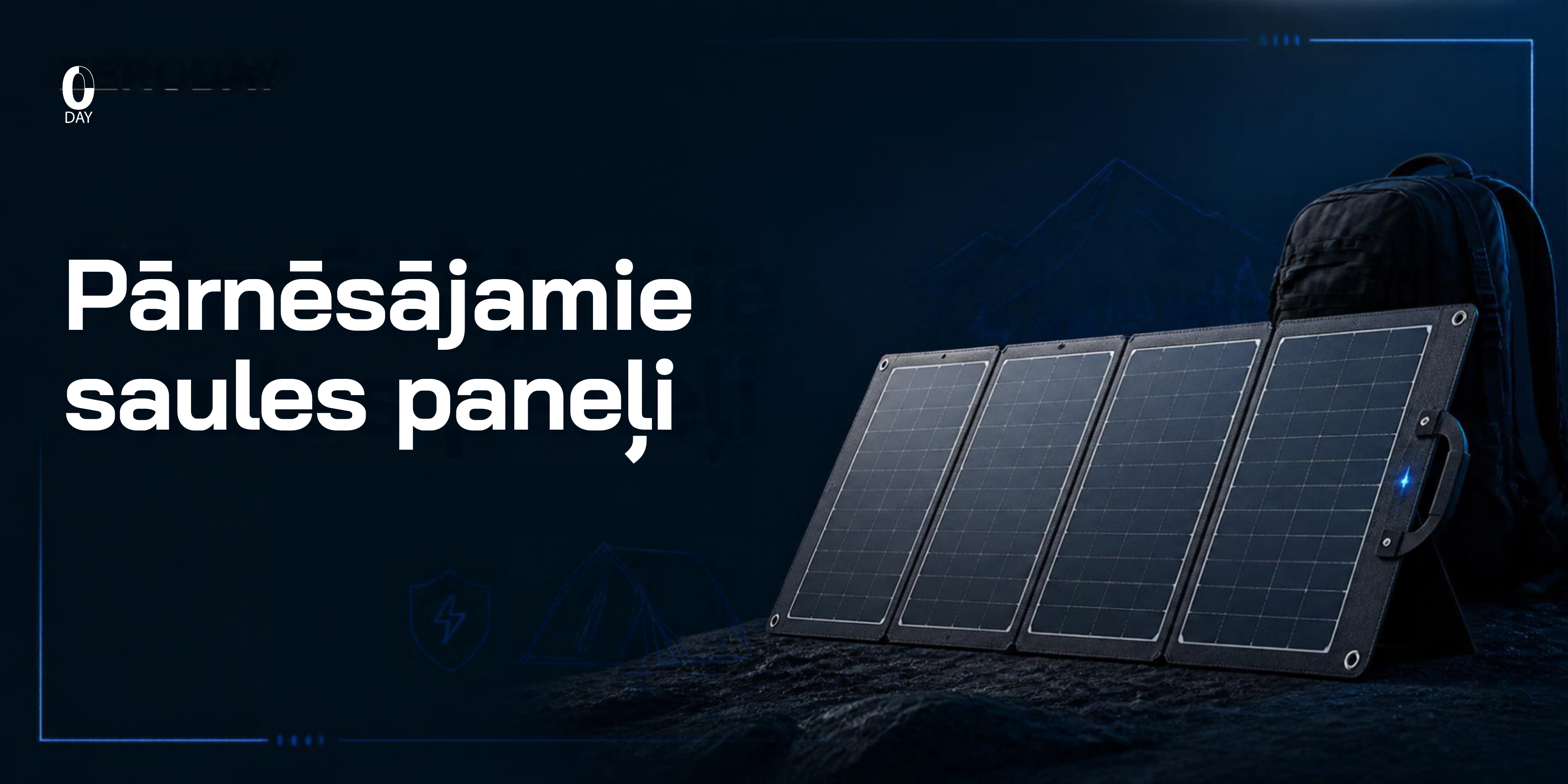 Pārnēsājamie saules paneļi Pārnēsājamie saules paneļi
